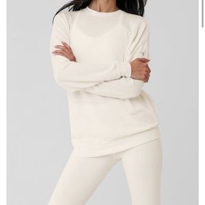Alo Soho Pullover Ivory XS